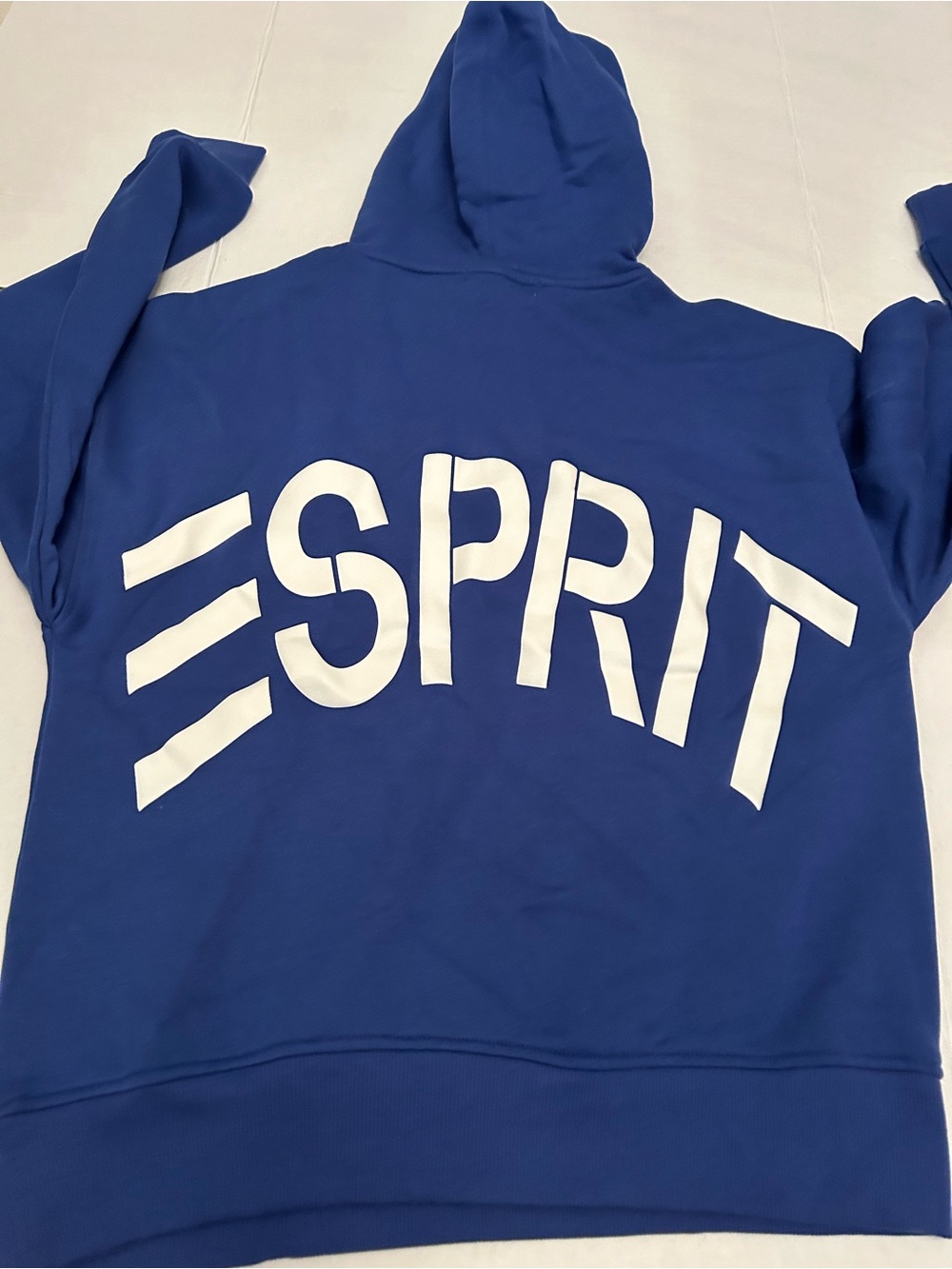 Esprit Blue Hoodie with White Logo *NWT